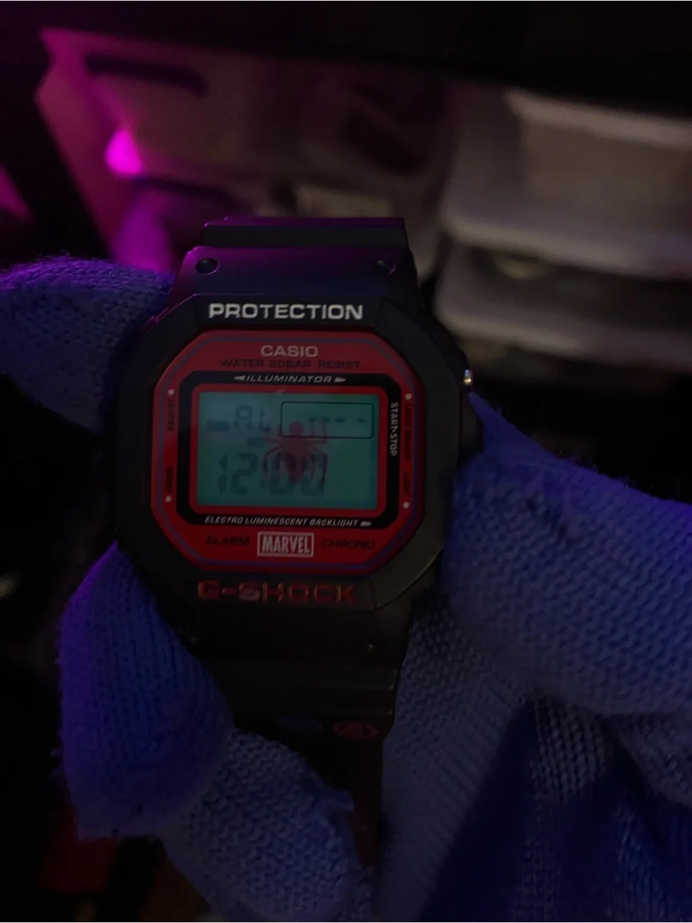 Custom G Shock Marvel Spider-Man Colorway